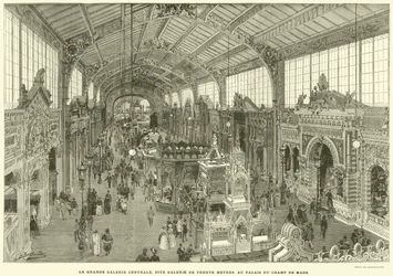 The Great Central Gallery, Known as the Thirty-Meter Gallery, at the Champ de Mars Palace