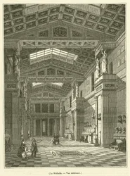 The Walhalla, Interior View (engraving)