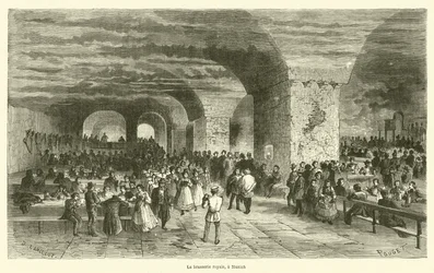 The Royal Brewery, in Munich (engraving)