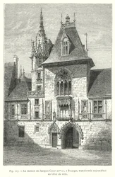 The house of Jacques Coeur, 15th century, in Bourges, now transformed into a town hall