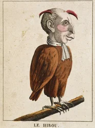 The Owl in Caricature, study of character 