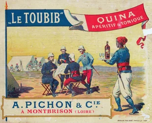 Label for le Toubib Aperitif and Tonic Wine, late 19th century
