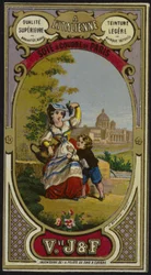 Label for silk thread