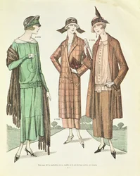 Ladies Fashion, illustration from La Veritable Mode Francaise de Paris, 1924