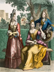 Ladies Formal Day Dresses, 1690