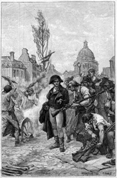 Lazare Carnot (1753-1823) inspecting the arms workshops in Paris in 1793