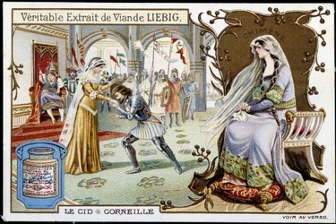 Le Cid by Pierre Corneille - Liebig chromolithography, 19th century
