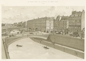The Petit-Pont and Place du Petit-Pont, 1880