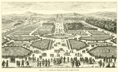 The Tuileries Garden in 1680; after Perelle