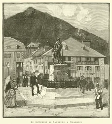 The Monument of Saussure, in Chamonix