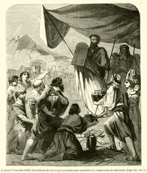 The People Hastened to Offer the First Fruits of All They Possessed to Contribute to the Construction of the Tabernacle