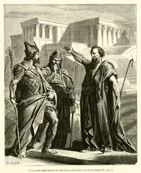 The Prophet Haggai Rebukes Zerubbabel and Joshua