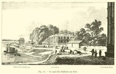 The Quai des Tuileries in 1650