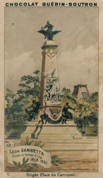 Leon Gambetta, Orator & Statesman, 1838-1882, Erected Place du Carrousel