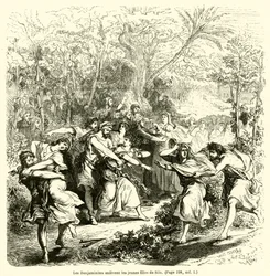 The Benjaminites Abduct the Young Women of Shiloh