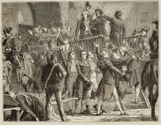 The Girondins departing for the scaffold - in 