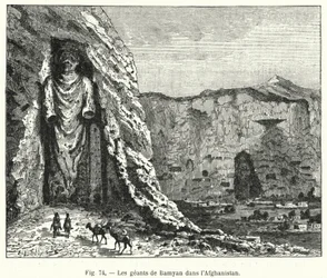 The Giants of Bamyan in Afghanistan (engraving)