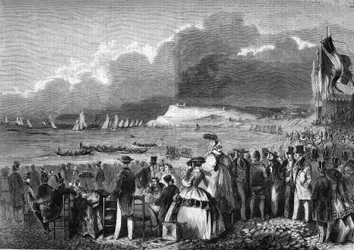 The regattas of Le Havre in 1857
