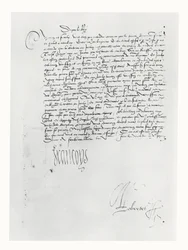 Letter from Francis I of France to the Parlement of Bordeaux