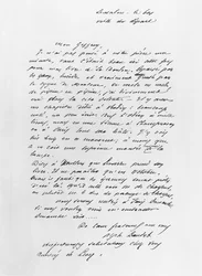 Letter Sent by Alphonse Daudet