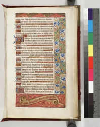 Decorated Text Page with the Motto Without Loyalty All is Lost