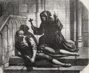 Locked in the Tower of London, he only came out to climb the scaffold: Chancellor Thomas More (1478-1535) in prison because he refused to grant the royal seal to the marriage of King Henry VIII (1491-1547) to Anne Boleyn
