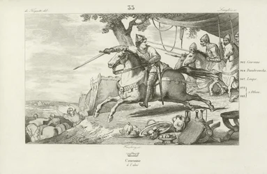 Lothair of France leads his army in an attack on the Holy Roman Emperor