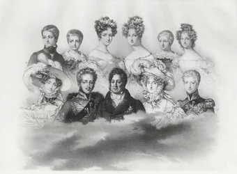 Louis-Philippe I and his family in 1830
