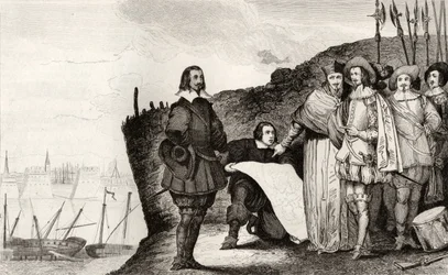Louis XIII at the Siege of La Rochelle in October 1628 (from 