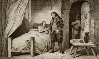 Louis XVII sick and imprisoned, from 