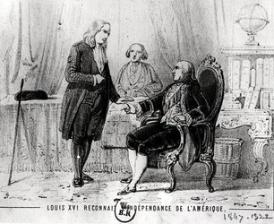 Louis XVI Recognising American Independence in 1783