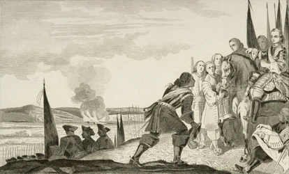 Louis XV at the Battle of Fontenoy in 1745
