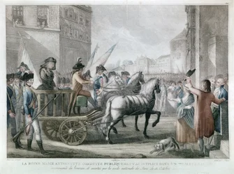 Marie-Antoinette Conducted to the Guillotine, Oct.16