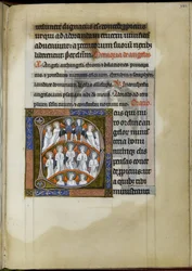 Suffrage to angels, folio from the Psalter-Hours of Isabelle of France, c.1265-70