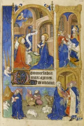 The Annunciation and Annunciation to the Shepherds (detail)