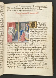 MS Hunter 252 025r Page from Cent Nouvelles Nouvelles, c.1461-62
