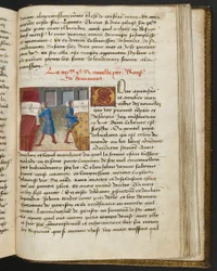 Page from Cent Nouvelles Nouvelles, c.1461-62