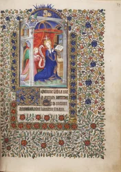 Annunciation, from a Book of Hours, use of Paris