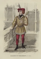 Mace bearer of the Paris Parlement, 14th Century