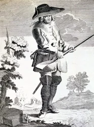Mandrin, General of Smugglers, Disposing to Some Action (engraving)