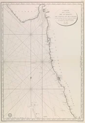Map of the Gujarat coast