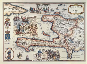 Map of the Island of Haiti