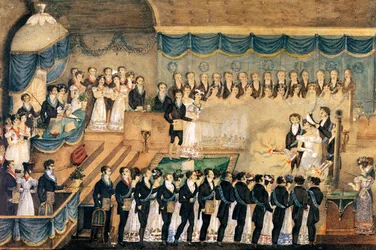 Masonic Initiation Ceremony of a Lady Freemason, Early 19th Century