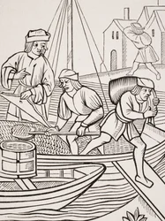 Measuring Salt, After a Woodcut in 