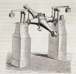 Meridian bezel of the Paris Observatory - in 