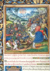 Illustration from Book VIII (From the Death of David to the Death of Ahab), Chapter 1 of the Antiquities of the Jews (Antiquitates Judaicae) by Flavius Josephus - How Solomon, when he