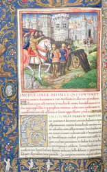 Illustration from Book X, Chapter 1 of the Antiquities of the Jews by Flavius Josephus