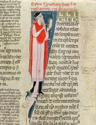 A doctor teaching, from Aphorisms by Hippocrates with a commentary by Claudius Galenus