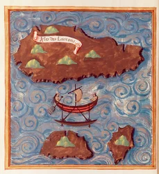 Map of the Ladrones Islands, from an account of the Voyage of Ferdinand Magellan