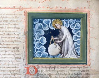 God Creating the World (from the Bible des Grands Augustins, 1494)
